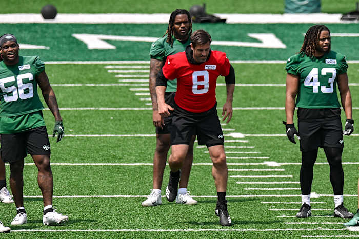 Aaron Rodgers at OTAs